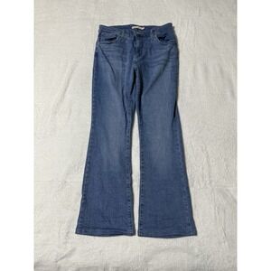 Levis 725 Jeans Womens 30 Blue Bootcut High Rise Medium Wash Denim 30x27